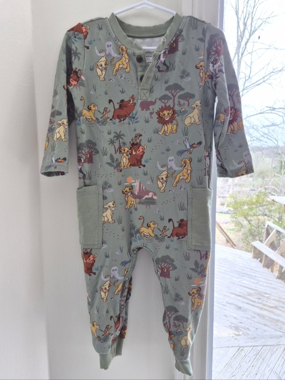 Little Sleepies Lion King Henley Romper